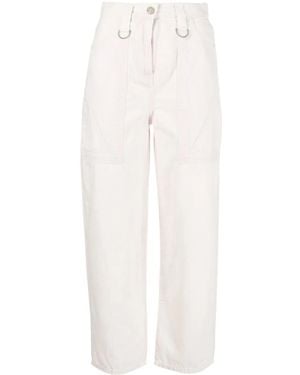 IRO Liouquet Cropped Jeans - White