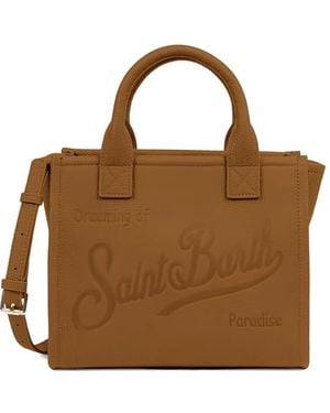 MC2 Saint Barth Vanity Leather Tote Bag - Brown