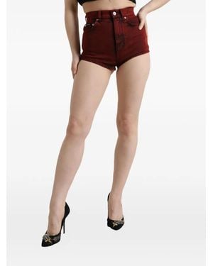 Dolce & Gabbana High-Waisted Denim Shorts - Orange