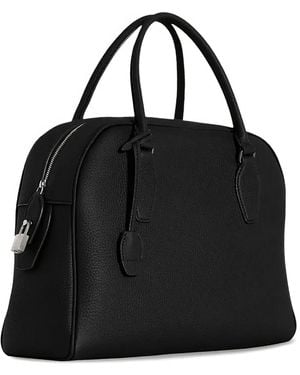 The Row 15.75 India マットグレインレザーバッグ ブラック | Lyst