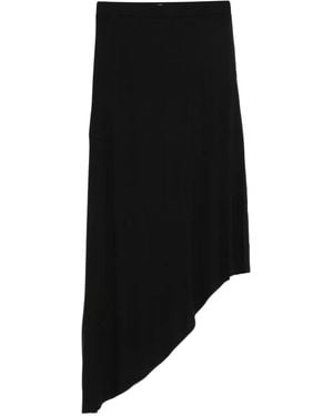 Frankie Shop Kitty Sheer Asymmetric Skirt - Black