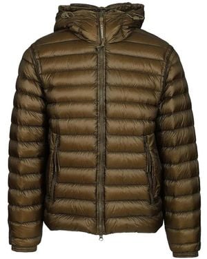 C.P. Company Goggle Hooded Padded Coat - Green