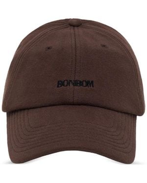 BONBOM Logo-Embroidered Cap - Brown