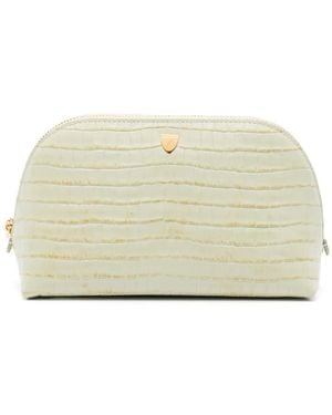 Aspinal of London Kosmetiktasche mit Print - Natur