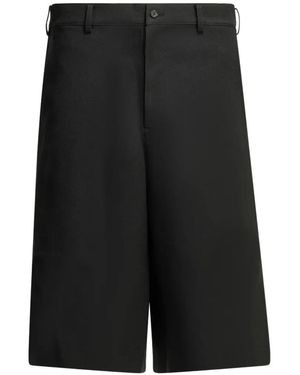 Comme des Garçons Pantalones Cortos Con Detalle De Cremallera - Negro