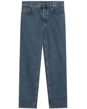 Burberry Vaqueros Rectos - Azul