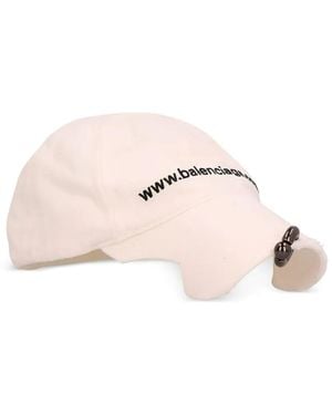 Balenciaga Front Piercing Embroidered Cap - Pink