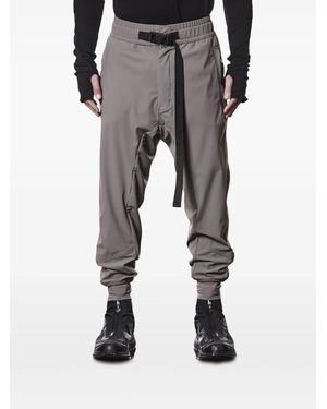 Thom Krom Belted Cargo-Pockets Track Trousers - Grey