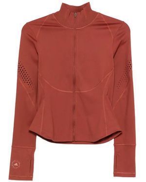 adidas By Stella McCartney Perforated-Detail Jacket - Red