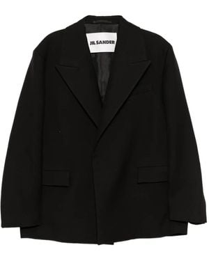 Jil Sander Single-Breasted Blazer - Black