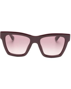 Gucci Interlocking G Square-Frame Sunglasses - Pink