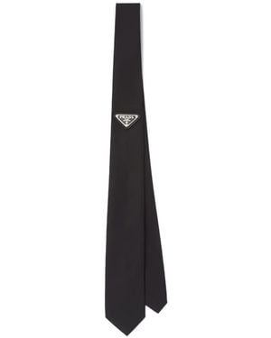 Prada Krawatte Aus Re-Nylon - Weiß