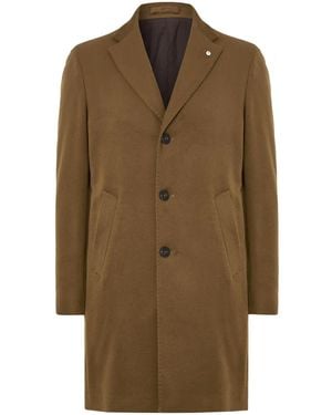 Luigi Bianchi Cappotto Monopetto - Verde