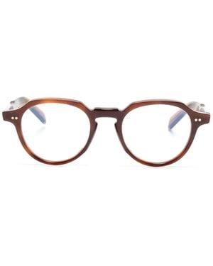 Cutler and Gross Gr06 Brille Mit Rundem Gestell - Braun
