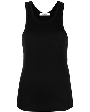 Dorothee Schumacher レーサーバック トップ - ブラック