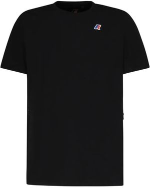 K-Way Seril Travel Logo-Patch T-Shirt - Black