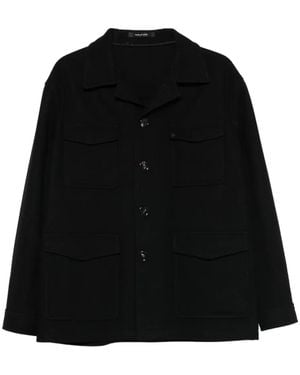 Tagliatore Milton Buttoned Pocket Shirt - Black
