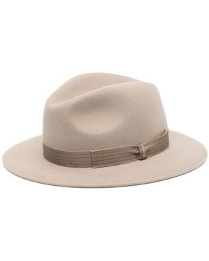 Borsalino Fedora Aus Filz - Weiß