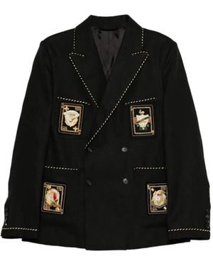 Bode Buttoned Blazer - Black