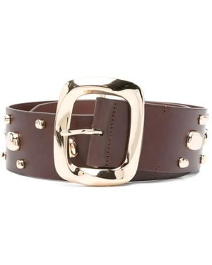 Zimmermann Malley Studded Buckle Belt - Brown