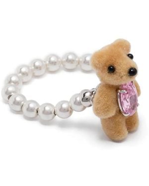 YVMIN Bague À Détail Ourson - Métallisé