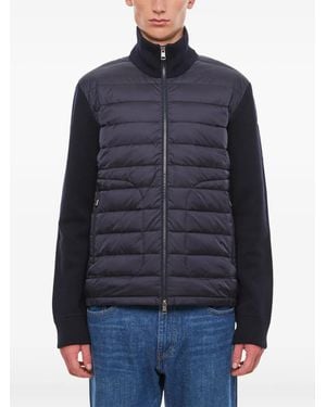 Moncler Padded Zip-Up Cardigan - Blue