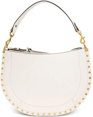 Isabel Marant Oskan Soft Zipped Shoulder Bag - White