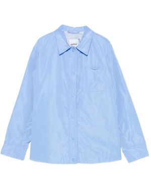 Aspesi Chest-Pocket Shirt Jacket - Blue