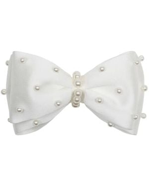 Self-Portrait Bow Hair Clip - ホワイト