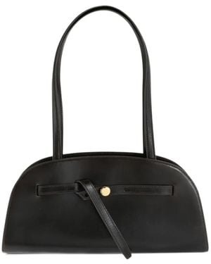 Tory Burch Romy Distressed East West Bauletto - Black