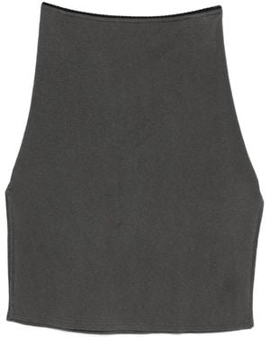 Our Legacy Picnic Scalloped-Trim Midi Skirt - Grey