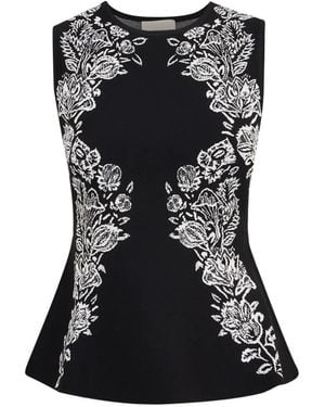 Ulla Johnson Vanna Jacquard Top - Black