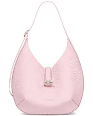 Courreges Petit Sac Porté Épaule À Boucle Logo - Rose