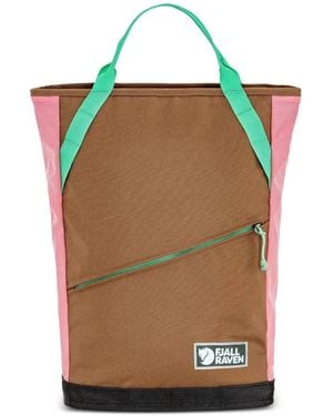Fjallraven 22 Vardag Totepack Colour-Block Backpack - Green