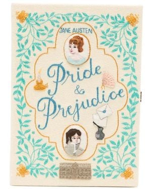 Olympia Le-Tan Bestickte Mini-Tasche - Weiß