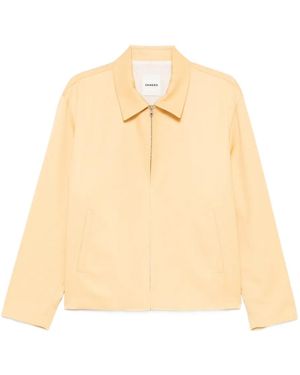 Sandro Zip Front Jacket - Natural