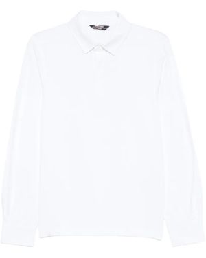 K-Way Long-Sleeve Polo Shirt - White