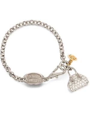 Vivienne Westwood Yasmine Crystal-Embellished Bracelet - Metallic