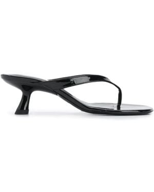 Simon Miller Beep Patent-leather Sandals - Black