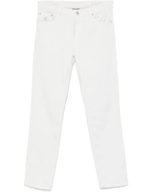 Brunello Cucinelli Lightweight Denim Trousers - White