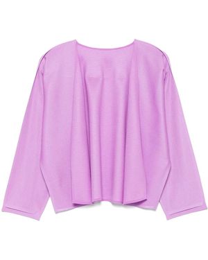 Pleats Please Issey Miyake A-poc Form カーディガン - パープル