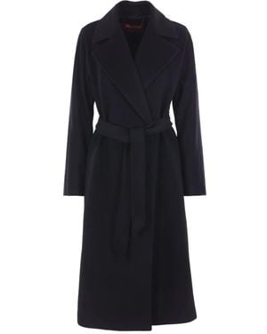 Max Mara Belted cashmere double-breasted coat - Negro