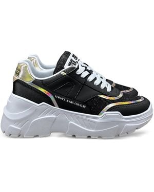 Versace Jeans Couture Panelled Trainers - Black