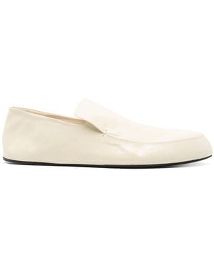 Jil Sander Leather Loafers - Natural