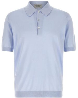 John Smedley Isis Polo Shirt - Blue