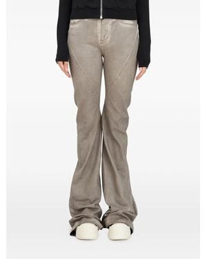 Rick Owens Bias Bootcut Jeans - Grey