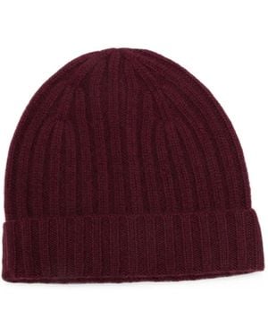 Be You Ribbed-Knit Beanie Hat - Red