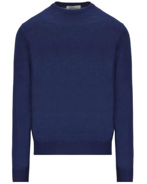 Mauro Ottaviani Crew-neck wool sweater - Blau