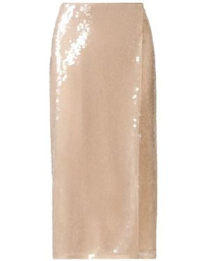 Fabiana Filippi Sequin Wrap Midi Skirt - Natural