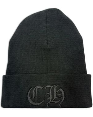 Chrome Hearts Embroidered-Logo Beanie Hat - Black